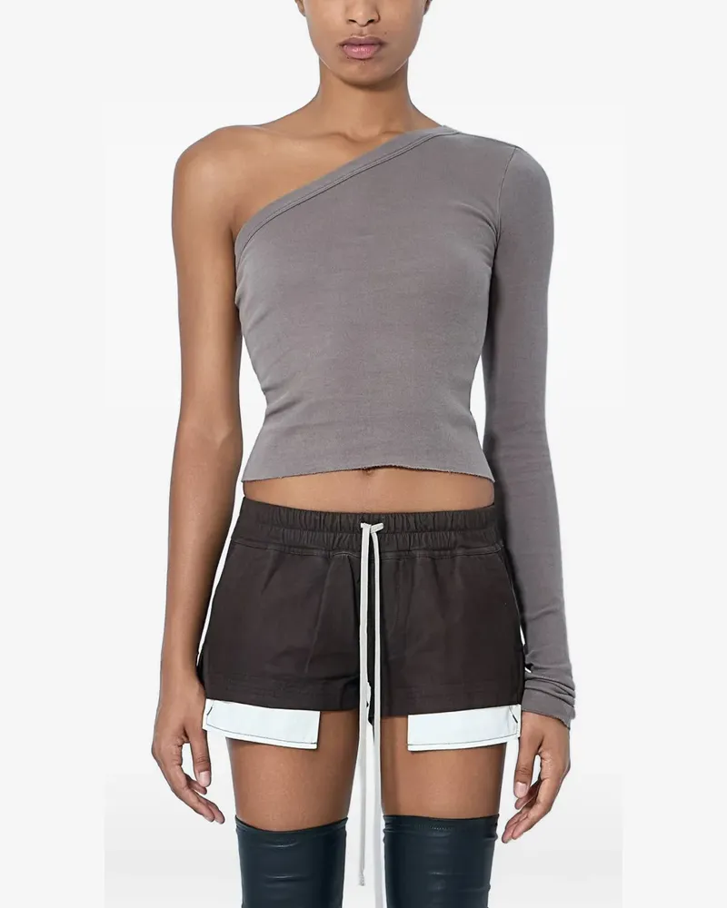 Rick Owens Asymmetrisches One-Shoulder-Top - Grau Grau