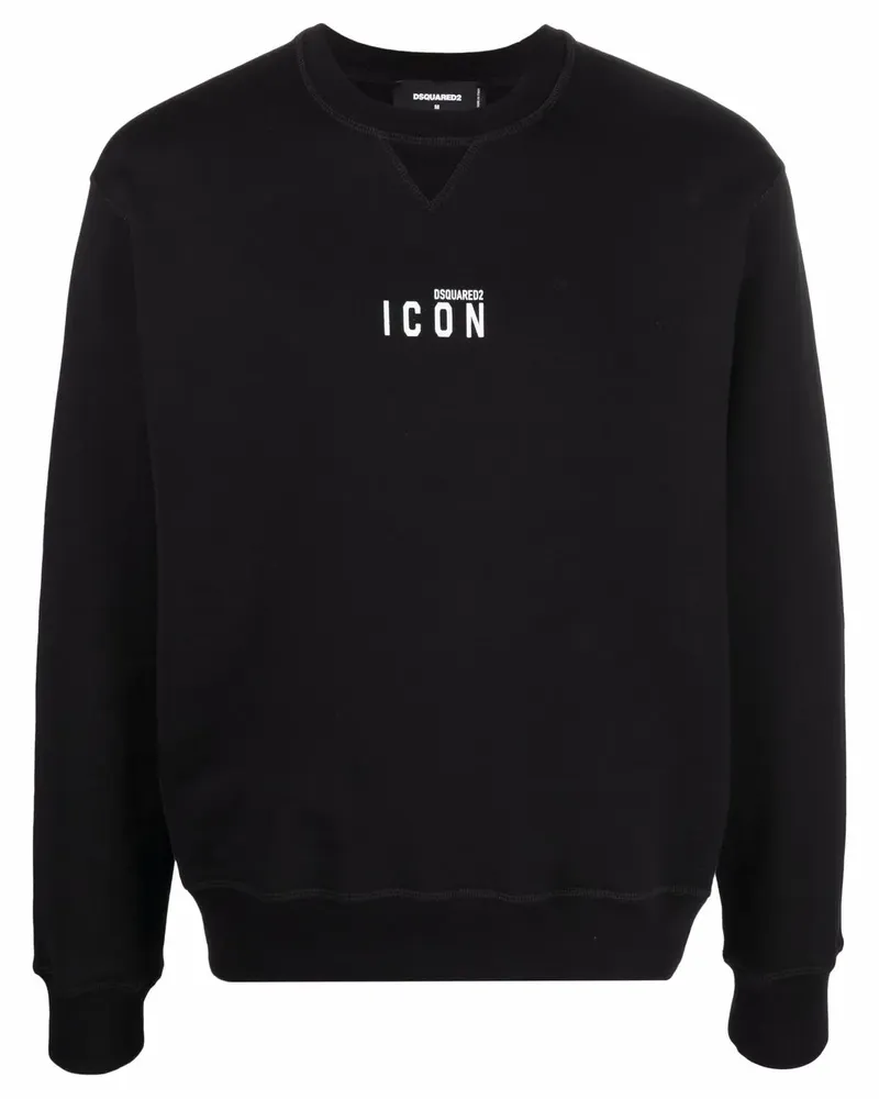 Dsquared2 Sweatshirt mit Rundhalsausschnitt - Schwarz Schwarz