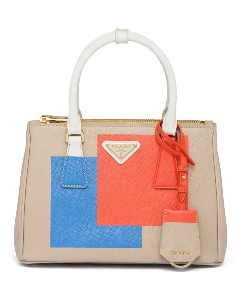 Prada Kleine Galleria Handtasche - Nude Nude
