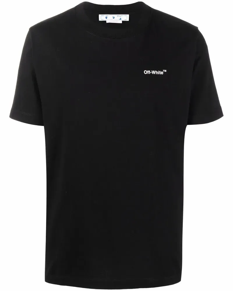 OFF-WHITE T-Shirt mit Caravaggio Arrows-Print - Schwarz Schwarz
