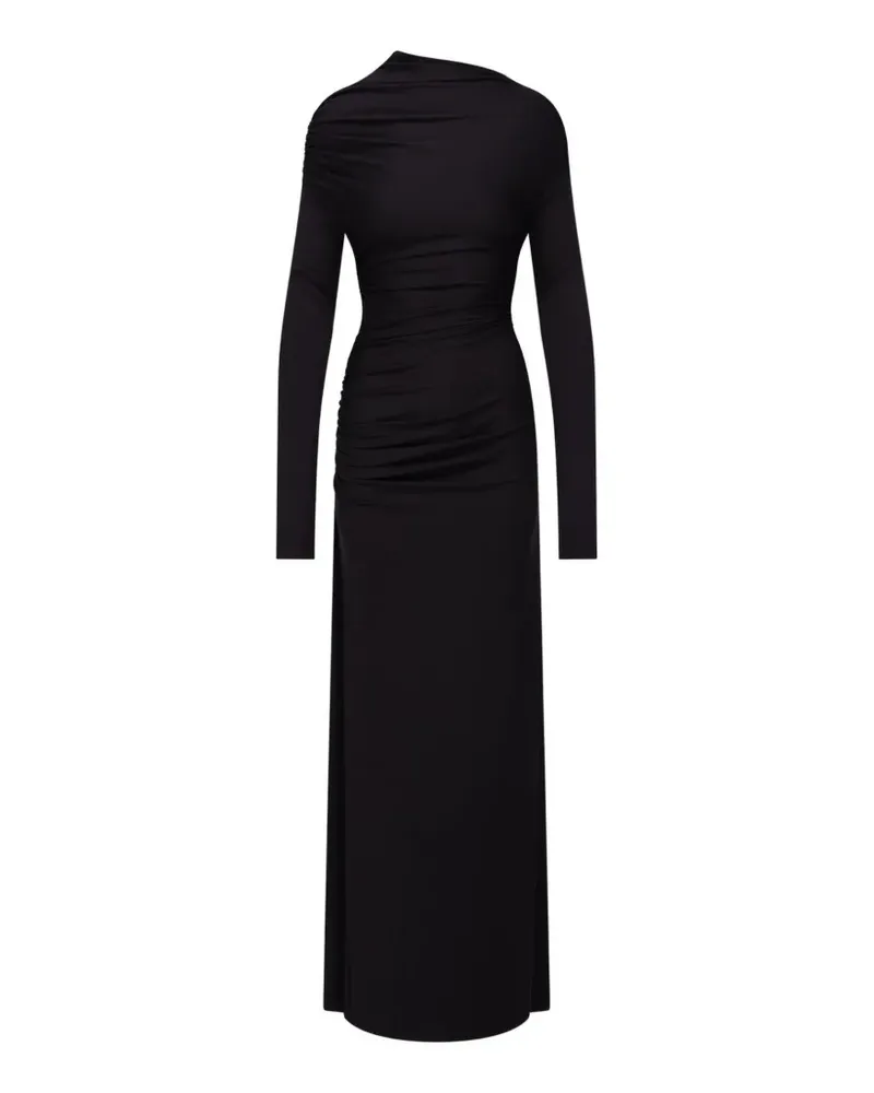 Victoria Beckham Maxikleid mit langen Ärmeln - Schwarz Schwarz