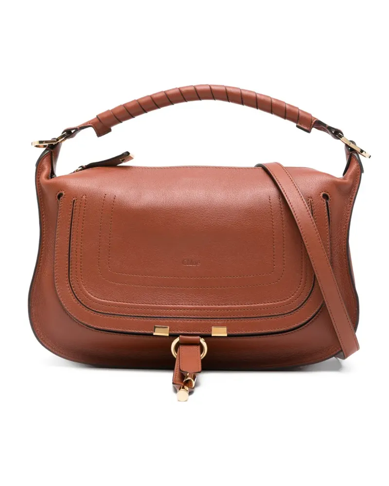 Chloé small Marcie leather crossbody bag - Braun Braun