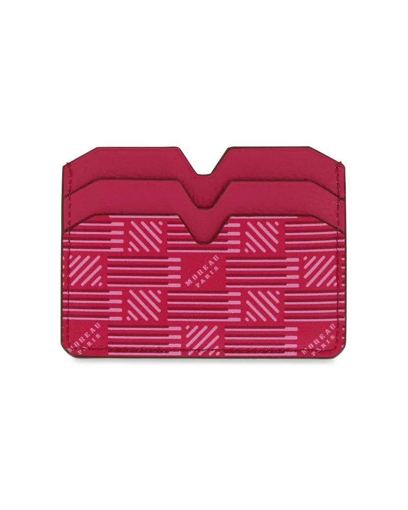 Moreau Paris Kartenetui mit Monogramm-Print - Rosa Rosa