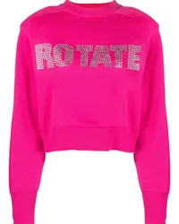 ROTATE Birger Christensen Shandy Pullover mit Strass Rosa