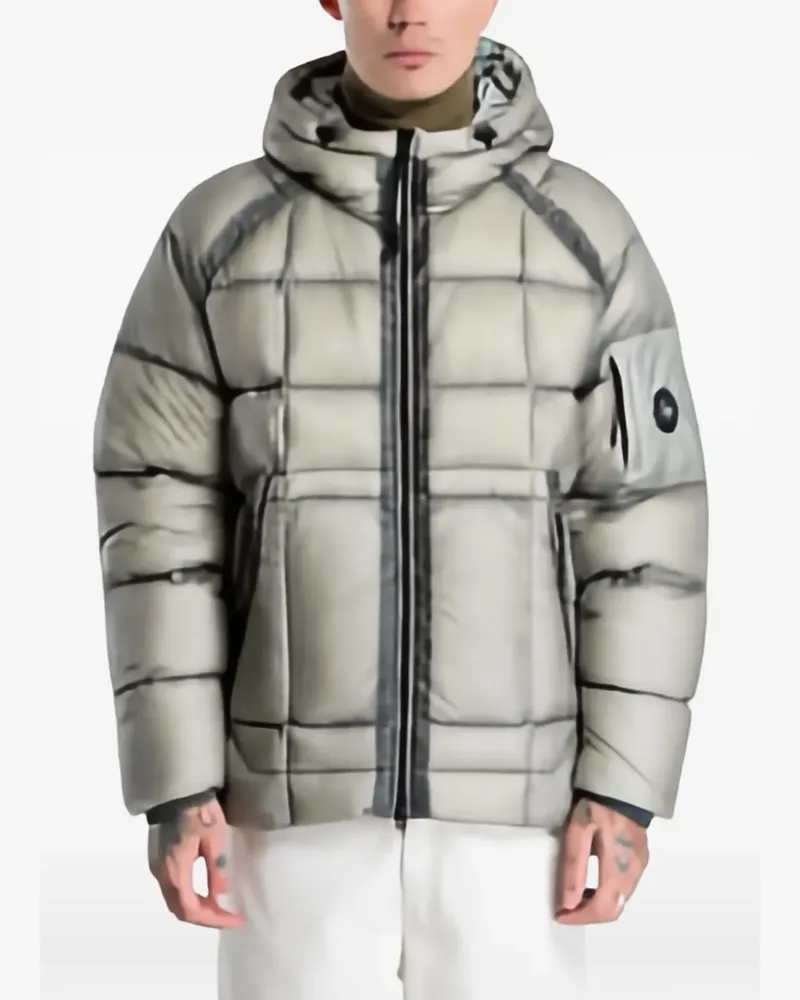 C.P. Company D.D. shell hooded puffer jacket - Grau Grau