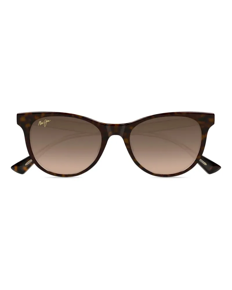 Maui Jim Sonnenbrille mit Cat-Eye-Gestell - Braun Braun