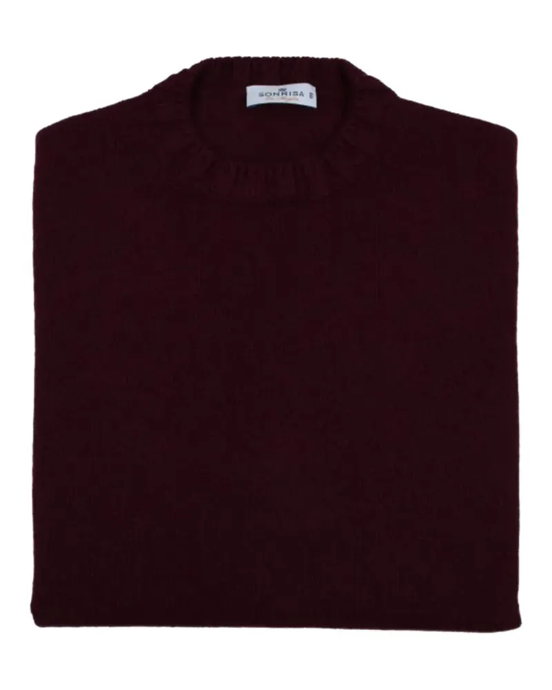 SONRISA Pullover mit gerippten Details - Rot Rot