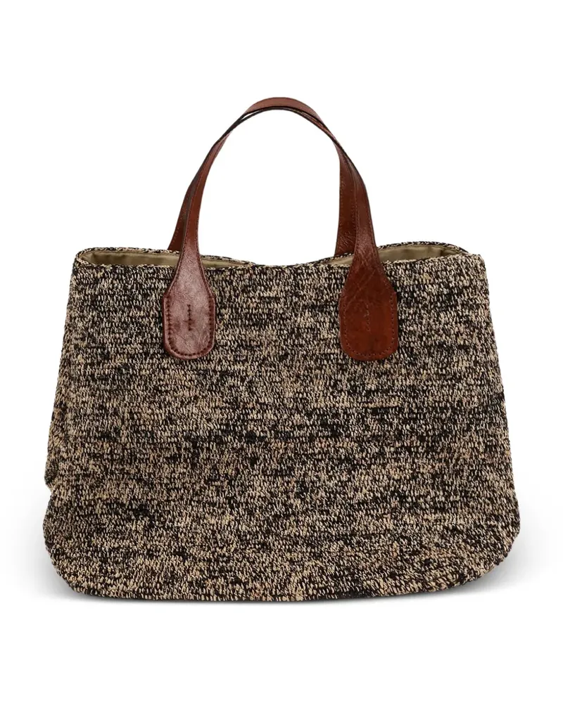 IBELIV Rio Schultertasche aus Bast - Nude Nude