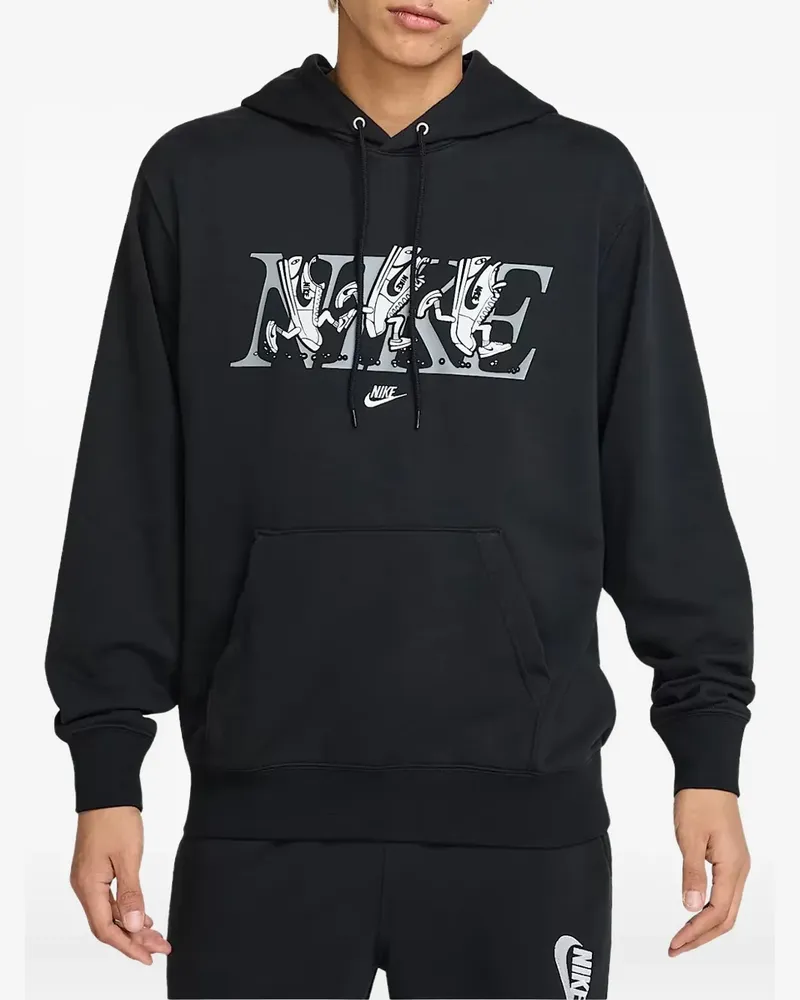 Nike Hoodie mit grafischem Print - Schwarz Schwarz