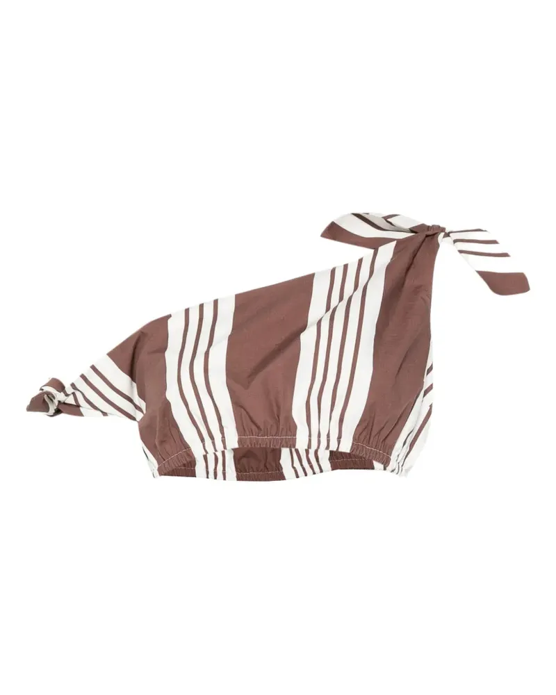 Posse Rosie striped-print top - Braun Braun