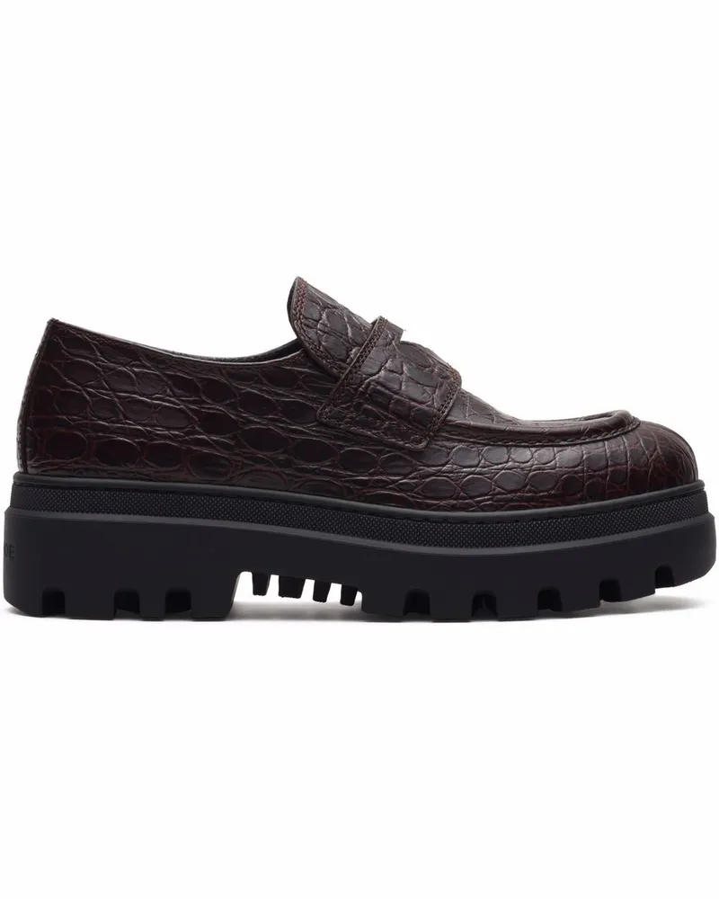 Car Shoe Mokassins mit Kroko-Effekt - Violett Violett