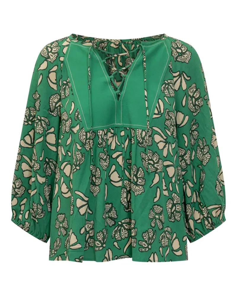 ba&sh Aura Bluse - Grün Grün