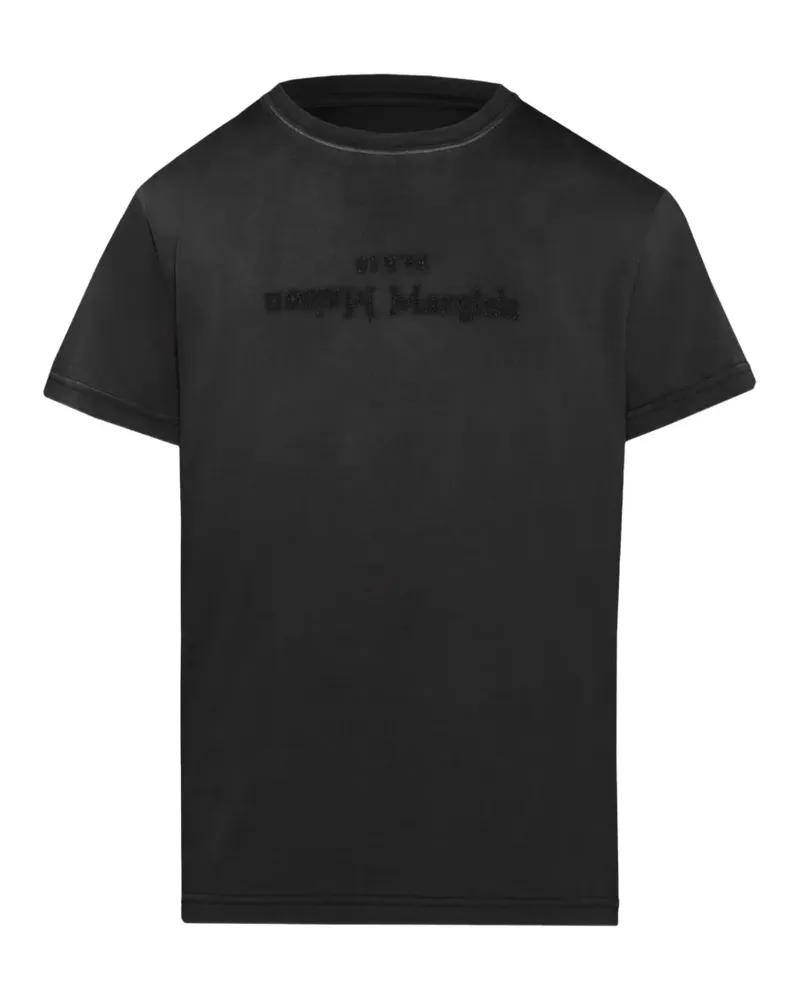 Maison Margiela Reverse T-Shirt mit Logo-Print - Schwarz Schwarz