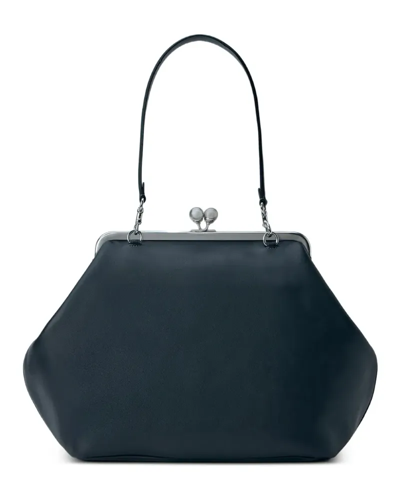 Coach Große Kisslock Clutch - Schwarz Schwarz
