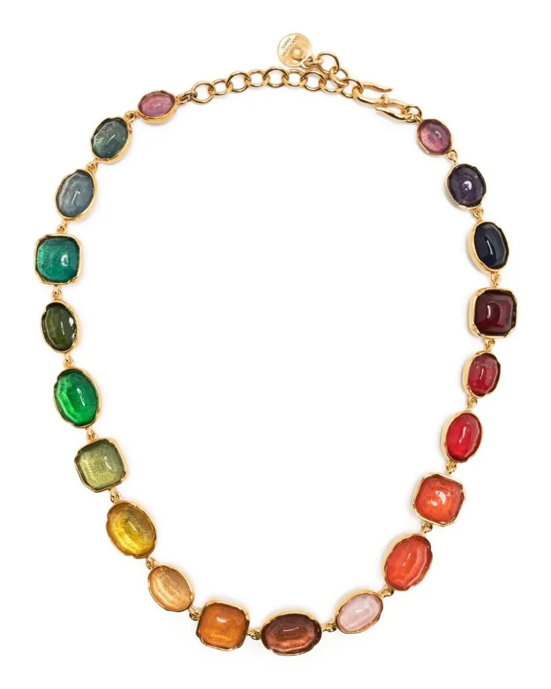 Goossens Paris Halskette mit Cabochons - Mehrfarbig Mehrfarbig