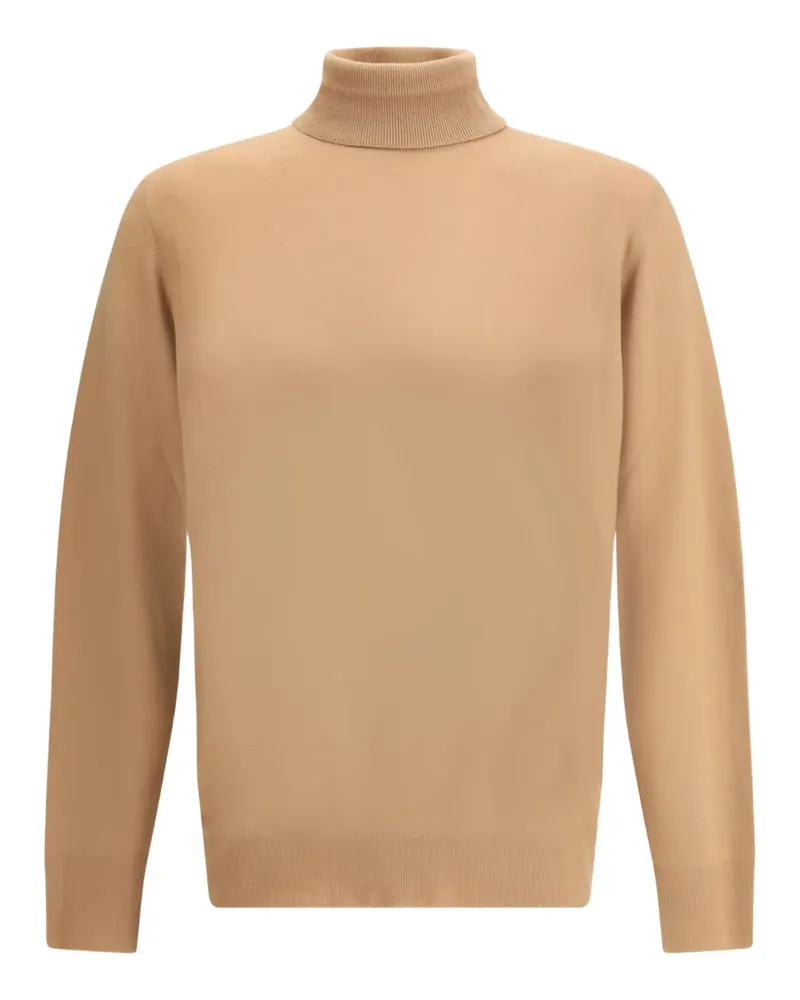 Loro Piana Rollkragenpullover mit gerippten Bündchen - Nude Nude