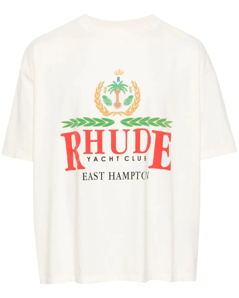 RHUDE East Hampton Crest T-Shirt Nude