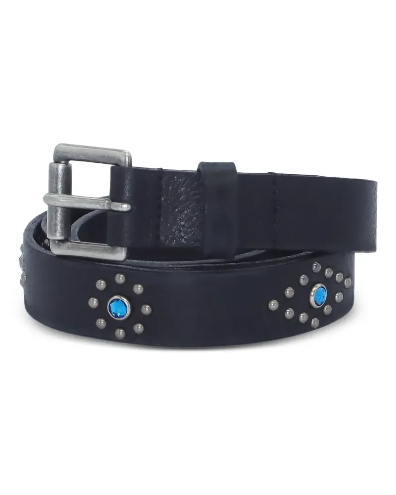 HTC Hollywood Trading Company Friends Of Sunshine studded detail belt - Schwarz Schwarz
