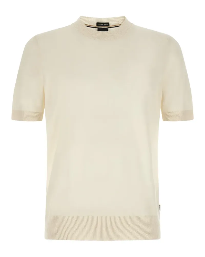 HUGO BOSS T-Shirt aus Wolle - Nude Nude