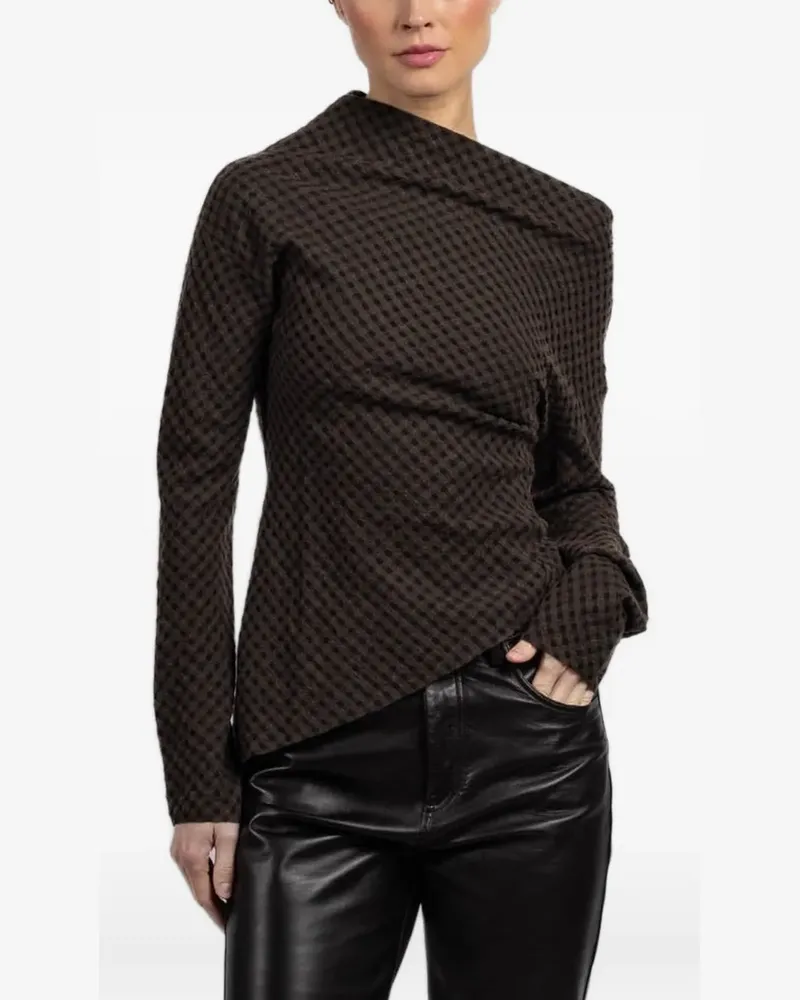 Cortana Nuna check blouse - Braun Braun