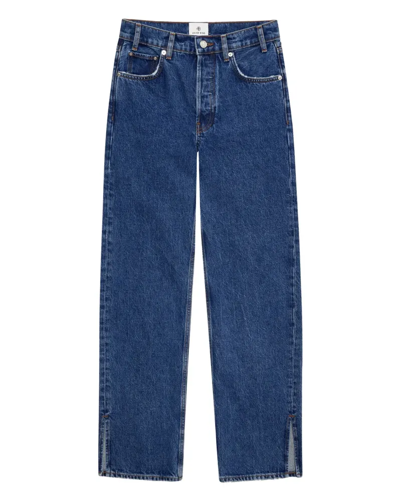 Anine Bing Roy Jeans mit hohem Bund - Blau Blau