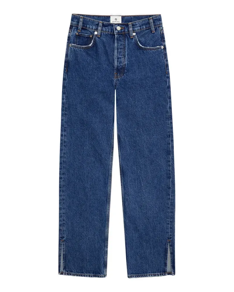 Anine Bing Roy Jeans mit hohem Bund - Blau Blau