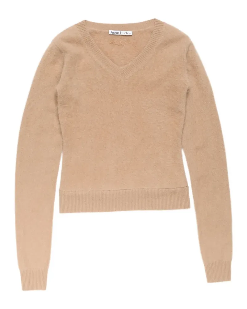 Acne Studios Pullover mit V-Ausschnitt - Nude Nude