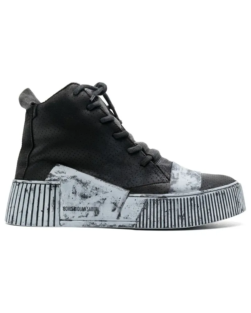 Boris Bidjan Saberi Bamba High-Top-Sneakers - Schwarz Schwarz
