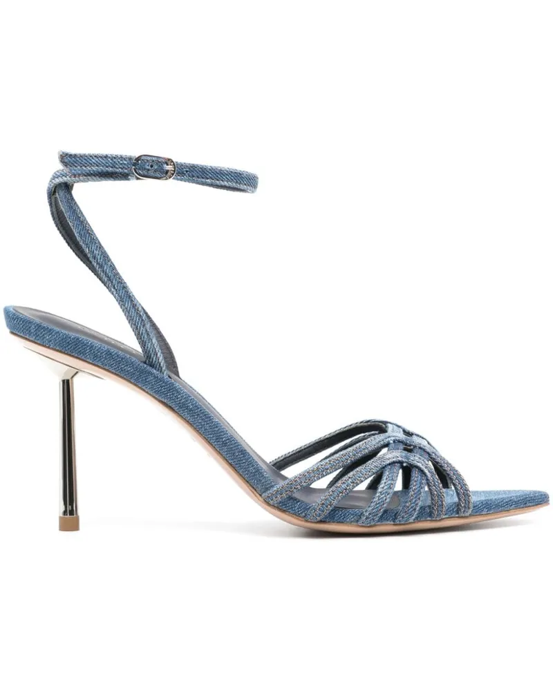 Le Silla Jeans-Sandalen 90mm - Blau Blau