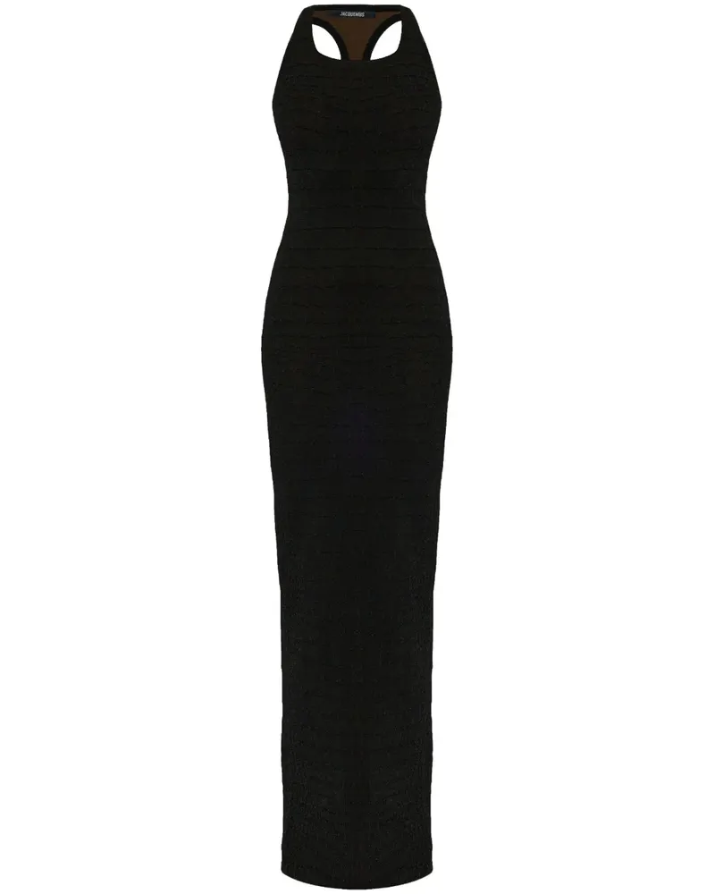 Jacquemus Ärmelloses Midikleid - Schwarz Schwarz