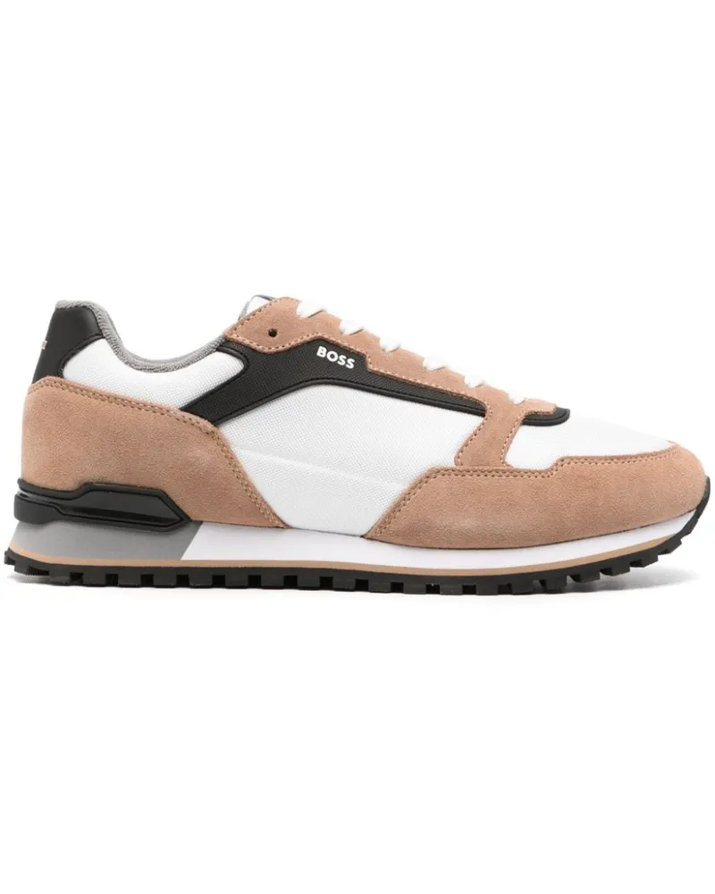 HUGO BOSS Sneakers mit Kontrasteinsätzen - Weiß Weiß