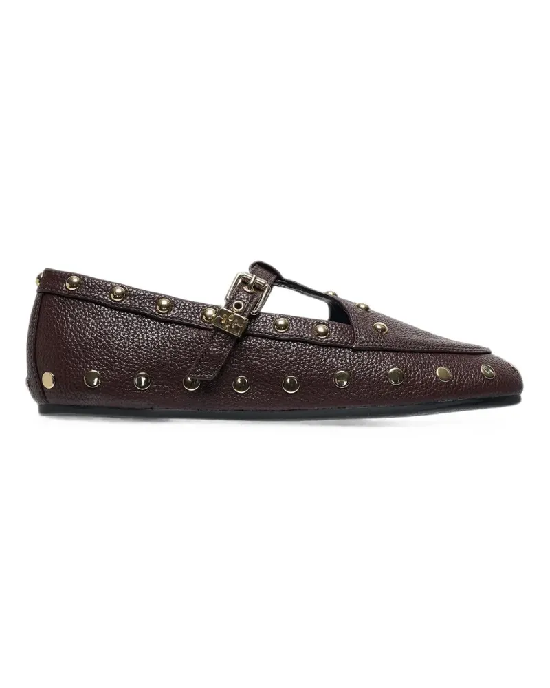 Ganni Mary Jenny moccasins in brown - Braun Braun