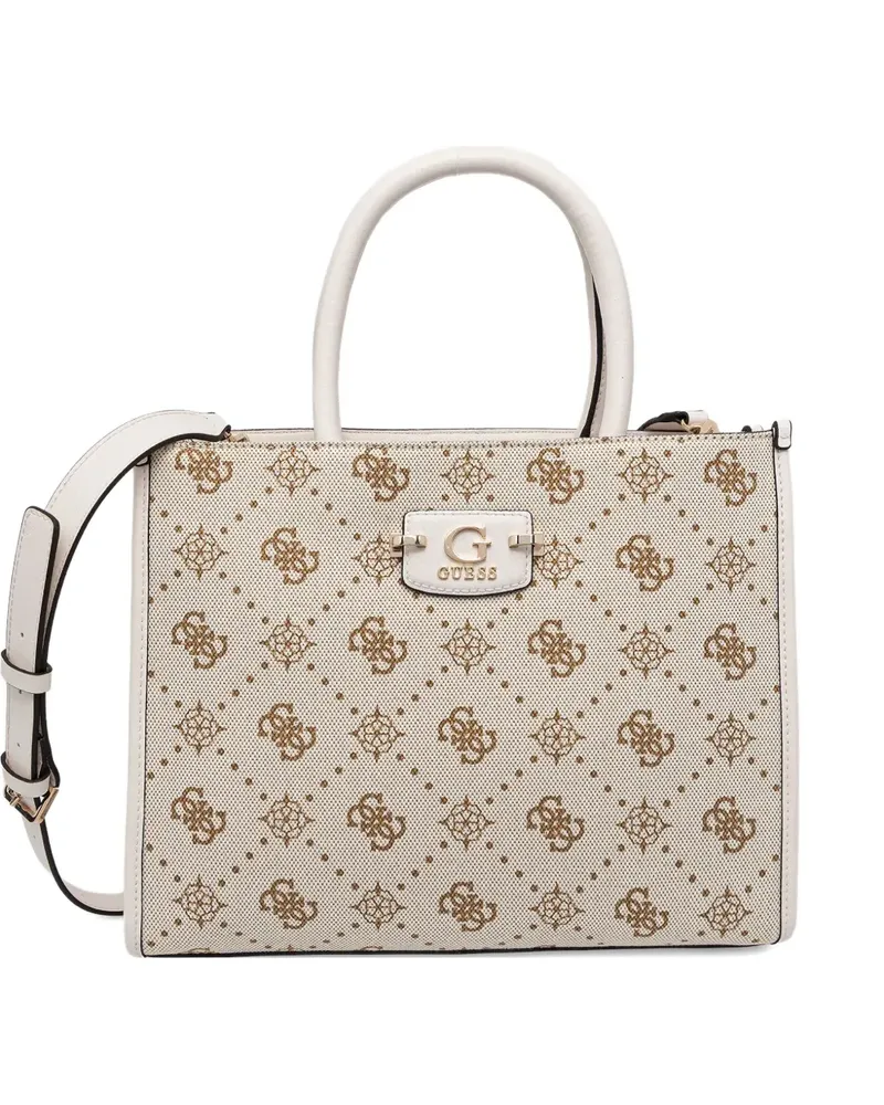 Guess Tasche mit Monogrammmuster - Nude Nude