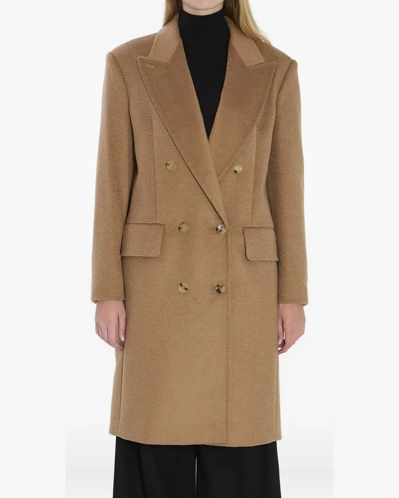 Max Mara double-breasted coat - Nude Nude
