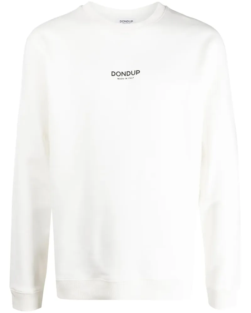 Dondup Sweatshirt mit Logo-Print - Weiß Weiß