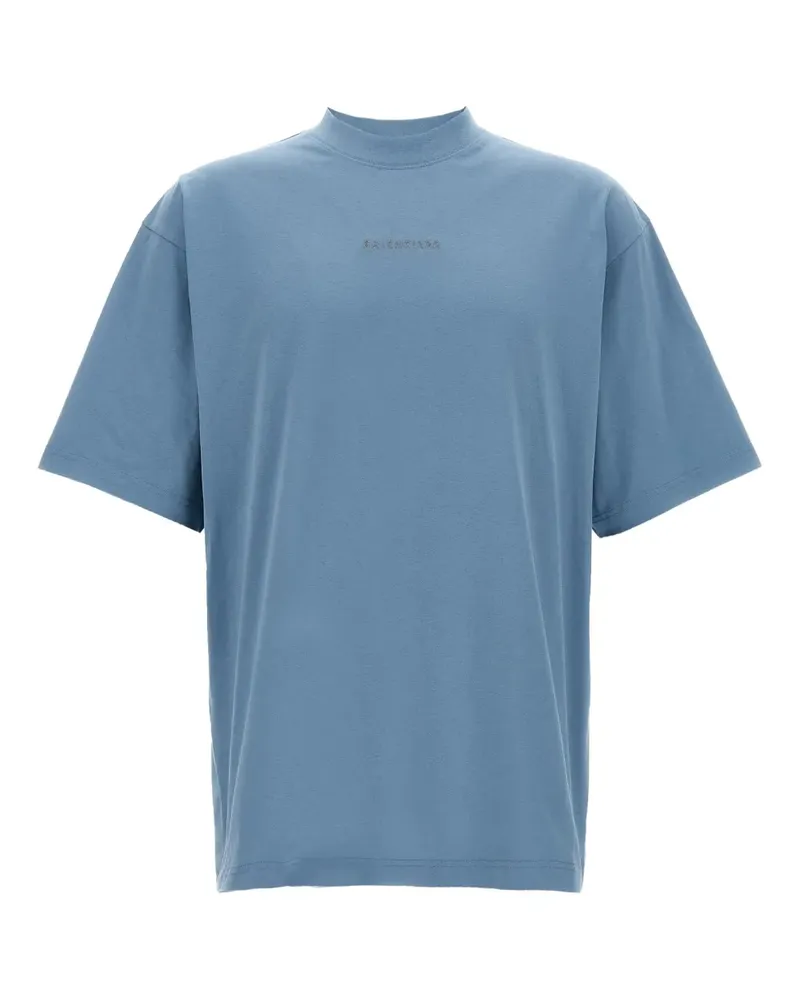 Balenciaga Back Reflective T-Shirt - Blau Blau
