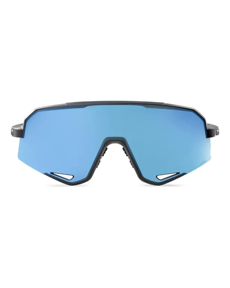100% Eyewear Slendale Sonnenbrille mit geometrischem Gestell - Schwarz Schwarz