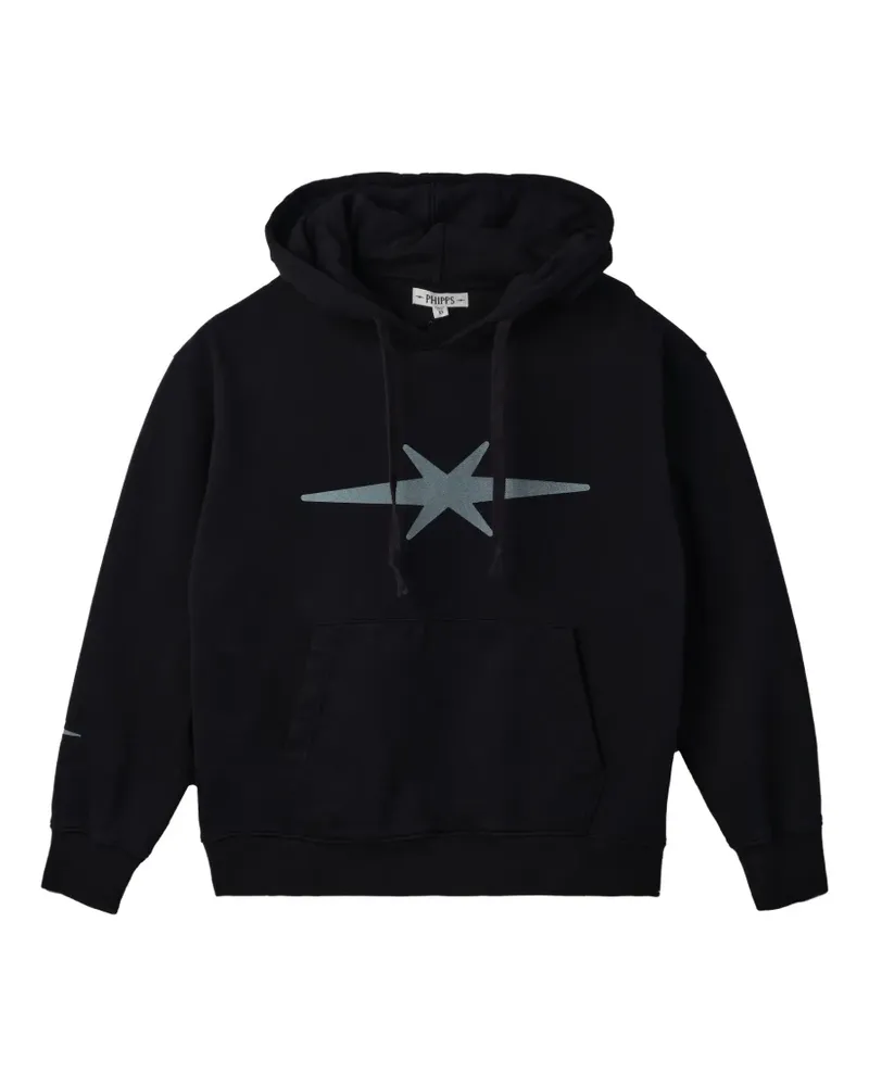 PHIPPS Star Hoodie - Schwarz Schwarz