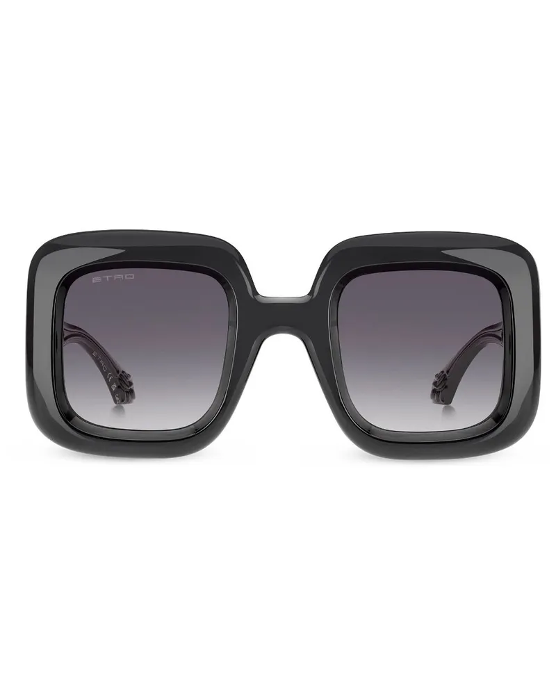 Etro Oversized-Sonnenbrille mit Paisley-Print - Grau Grau