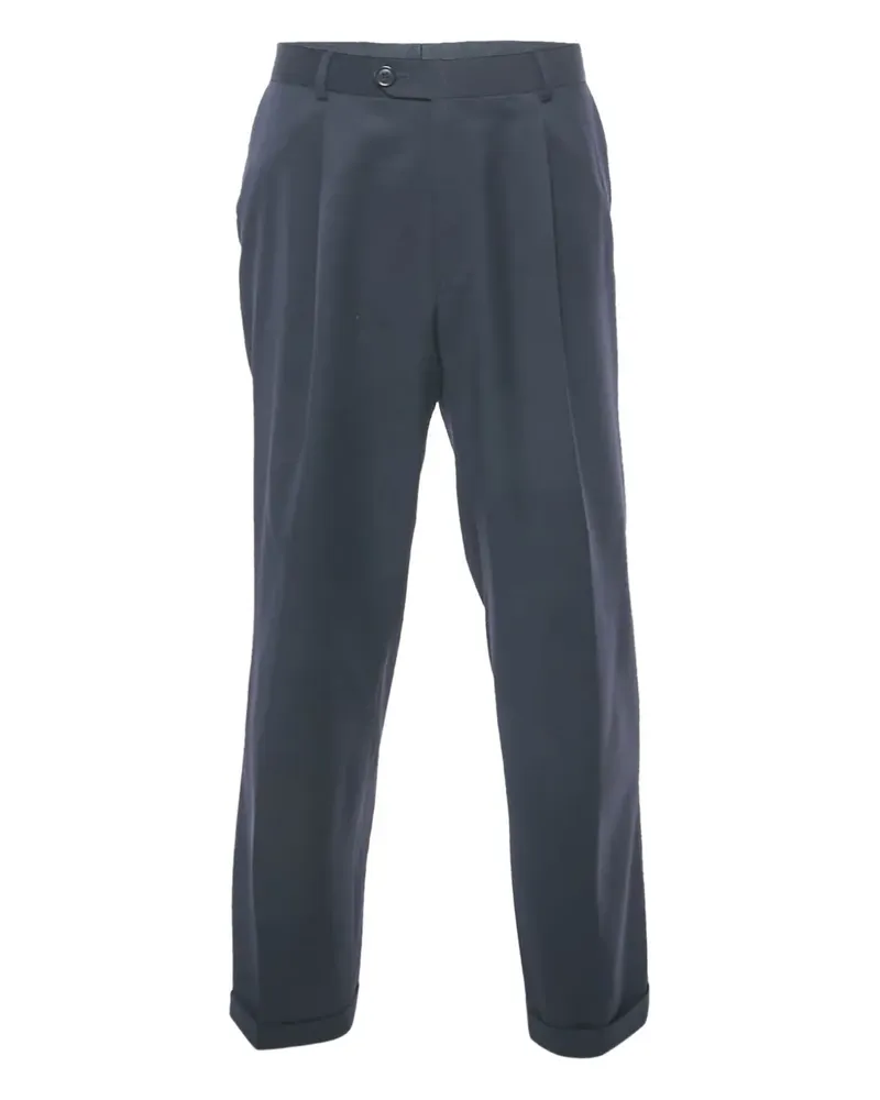 HUGO BOSS Hose mit Bundfalten - Blau Blau
