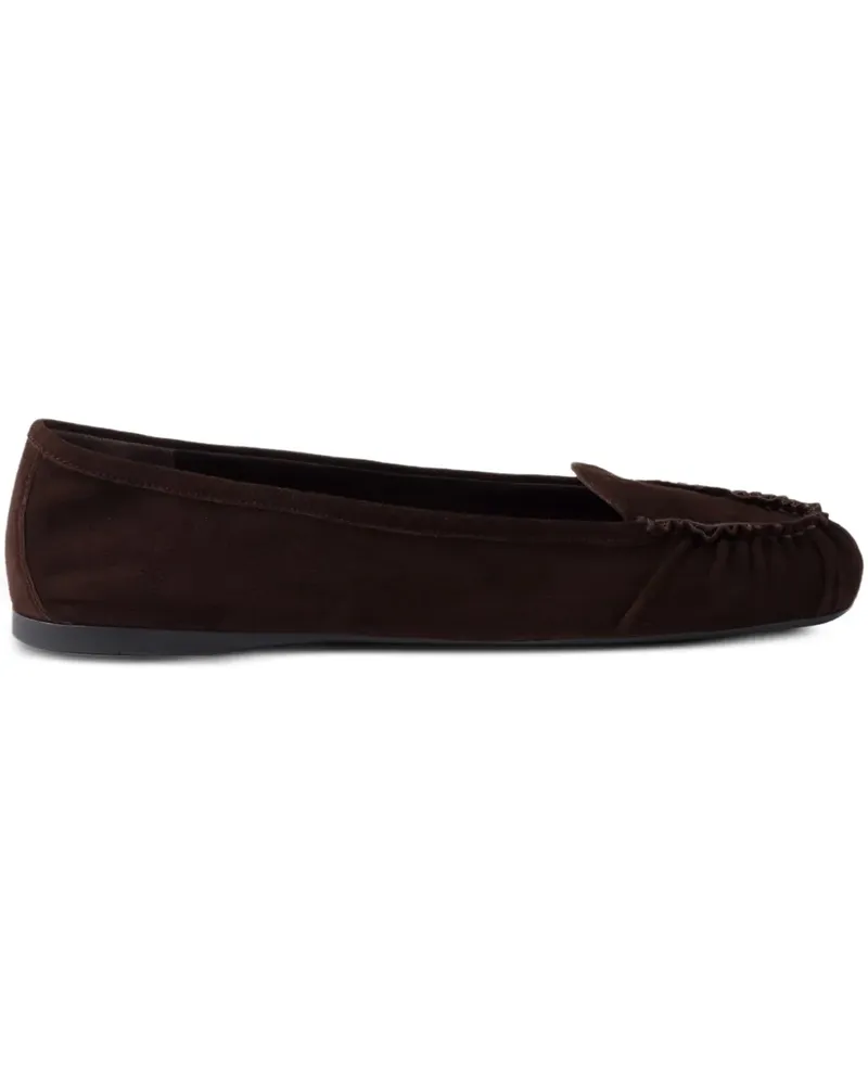 Prada Loafer aus Wildleder - Braun Braun