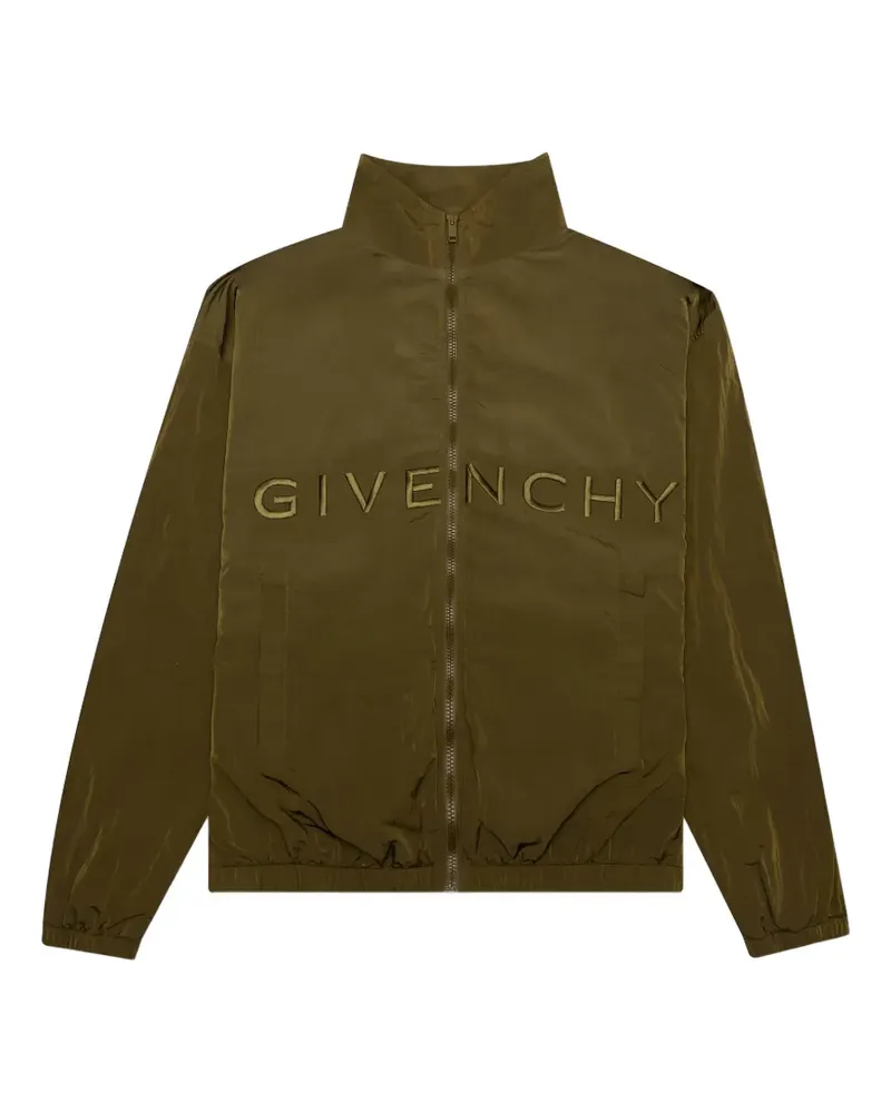 Givenchy Windbreaker mit Logo-Stickerei - Grün Grün