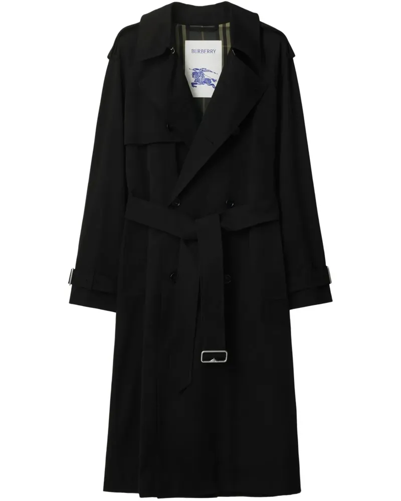 Burberry Trenchcoat aus Gabardine - Schwarz Schwarz