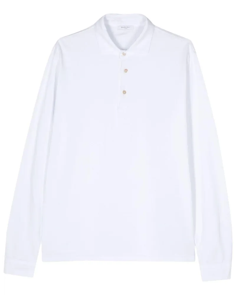 Boglioli Poloshirt aus Baumwolljersey - Weiß Weiß