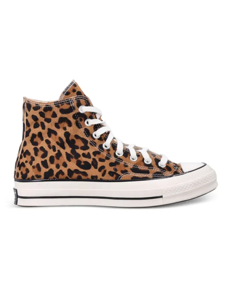 Converse Chuck 70 High-Top-Schuhe mit Leopardenprint - Braun Braun