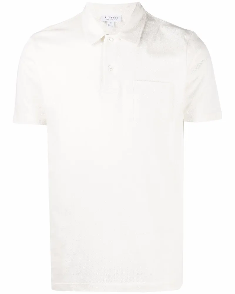 Sunspel Poloshirt mit aufgesetzter Tasche - Gelb Gelb