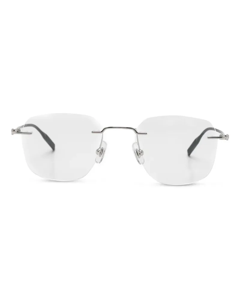 Montblanc rimless-frame glasses - Weiß Weiß