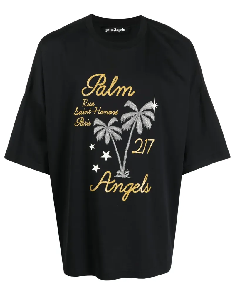 Palm Angels Palm Paris Sweatshirt - Schwarz Schwarz