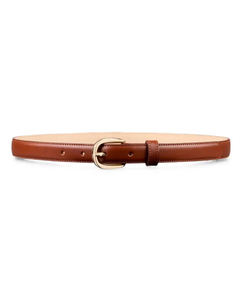 A.P.C. Rosette leather belt - Braun Braun