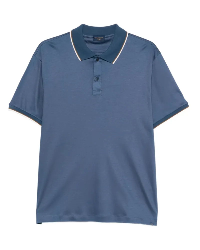 Paul & Shark Poloshirt mit Kontrastdetail - Blau Blau